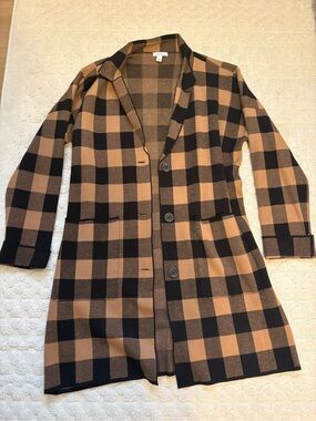 Plaid Cardigan